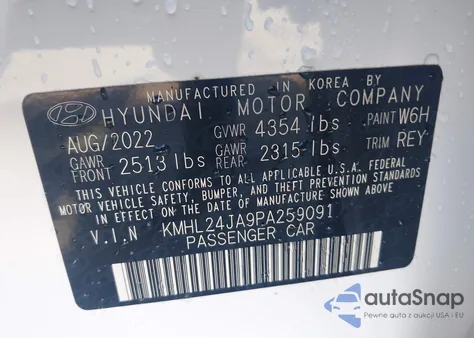 2023 Hyundai Sonata Se from USA, damaged, VIN KMHL24LA9PA259091